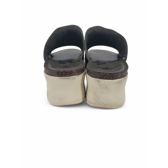 OTBT‎ Gravity Platform Sandals Womens 8.5 Chunky Knit Slides Comfort Wedge Shoes - Picture 5 of 9